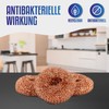 FUSL Copper Sponge Scratch-Free Pack of 3 - Antibacterial Cleaning
