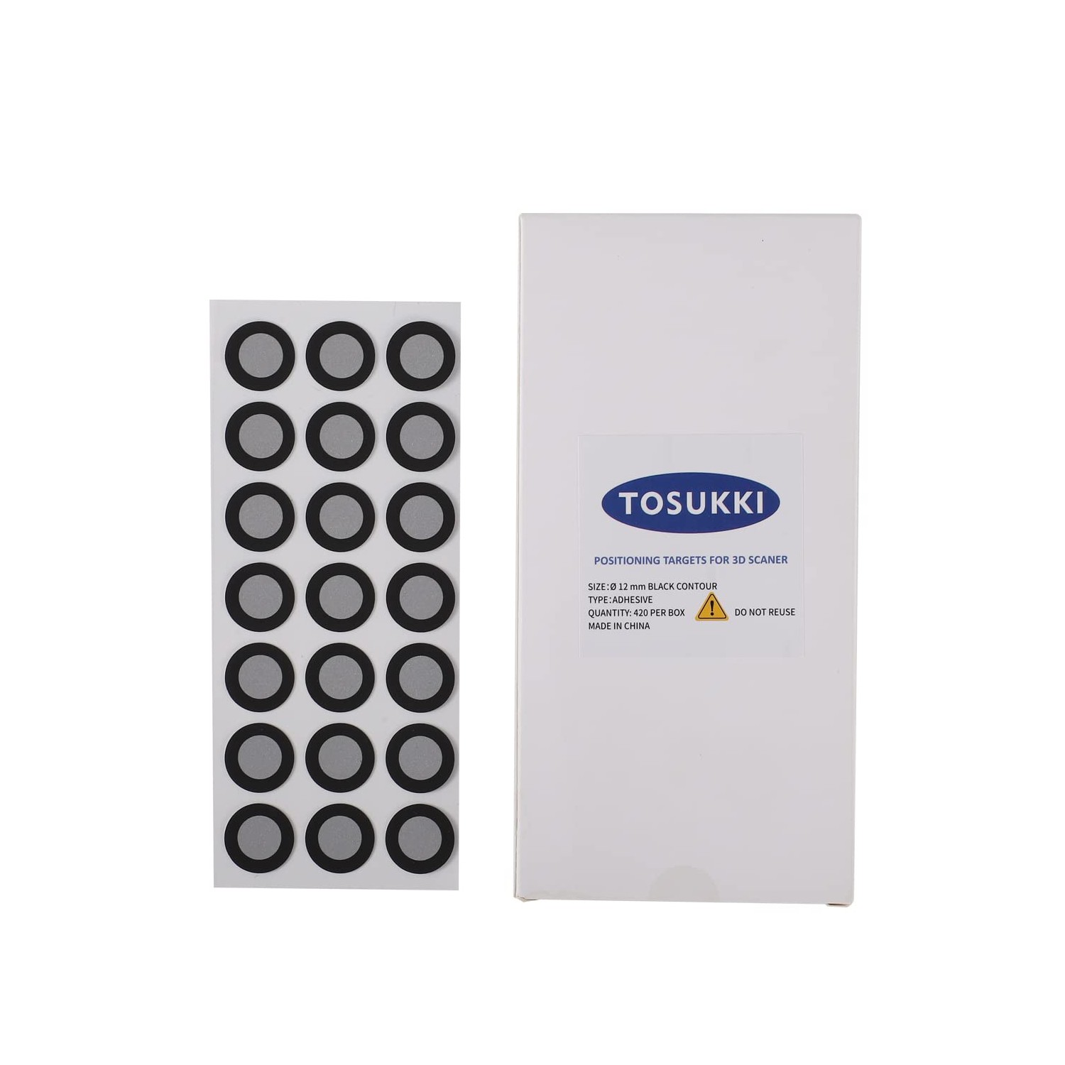 TOSUKKI Ø12mm Positioning Target for 3D Scanner and Optical Tracker ...