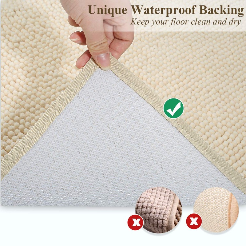 Vivaglory 35"× 25" Extra Large Litter Mat, Super Soft Microfiber