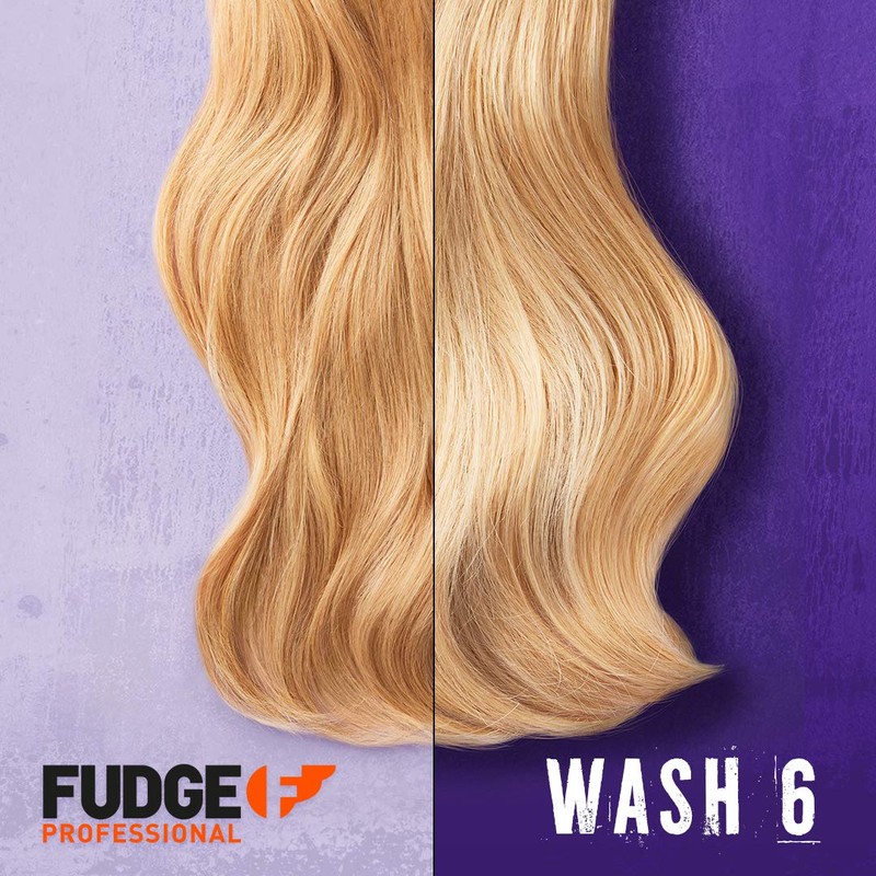 Fudge Professional Purple Shampoo and Conditioner, Everyday Clean Blonde Damage