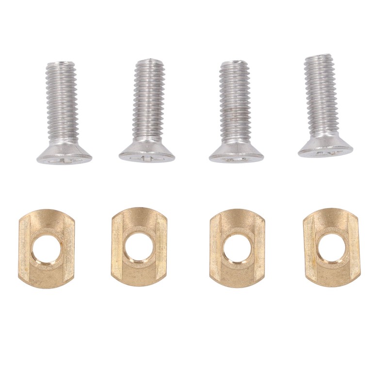 4 Sets Surfboard Screw Plate Copper Seawater Erosion Resistant Fins