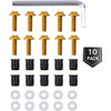 amavoler 10 PCS M5 Motorcycle Windscreen Bolts Screws Kit,Universal Motorcycle