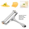 Stainless Steel Cheese Cutter Thickness Adjustable Ergonomic Handle Wire Cheese