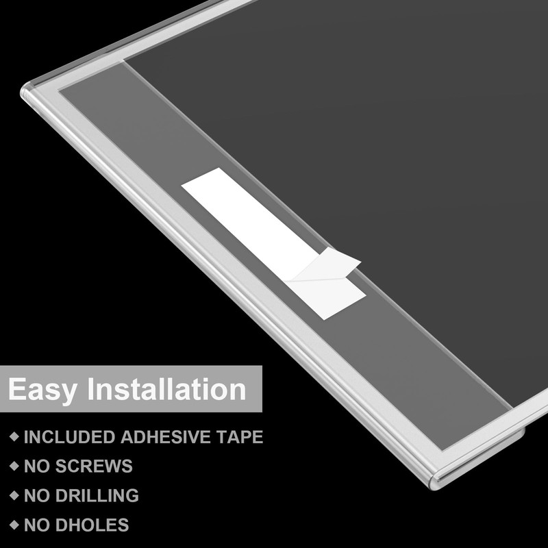 EHWINE 16 Pack 8.5 x 11 Acrylic Sign Holder Wall