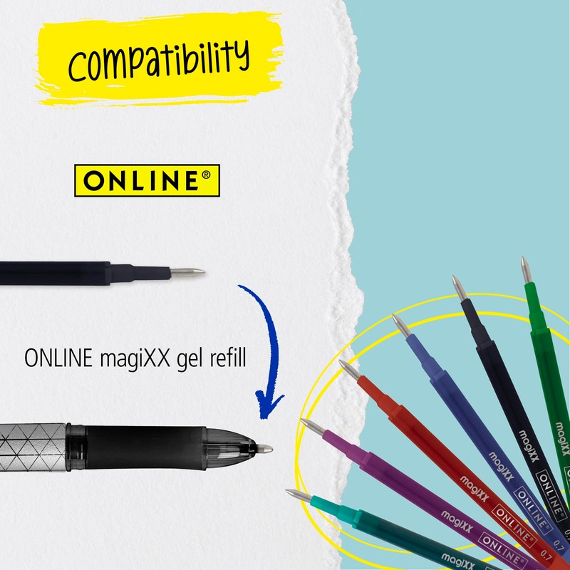 Online MagiXX Gel Pen Purple with 0.7 mm Line Width,