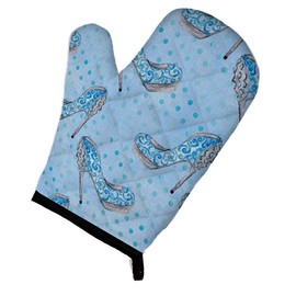 Caroline's Treasures BB7554OVMT Watercolor Cinderella Shoe in Blue Oven Mitt, Large, multicolor