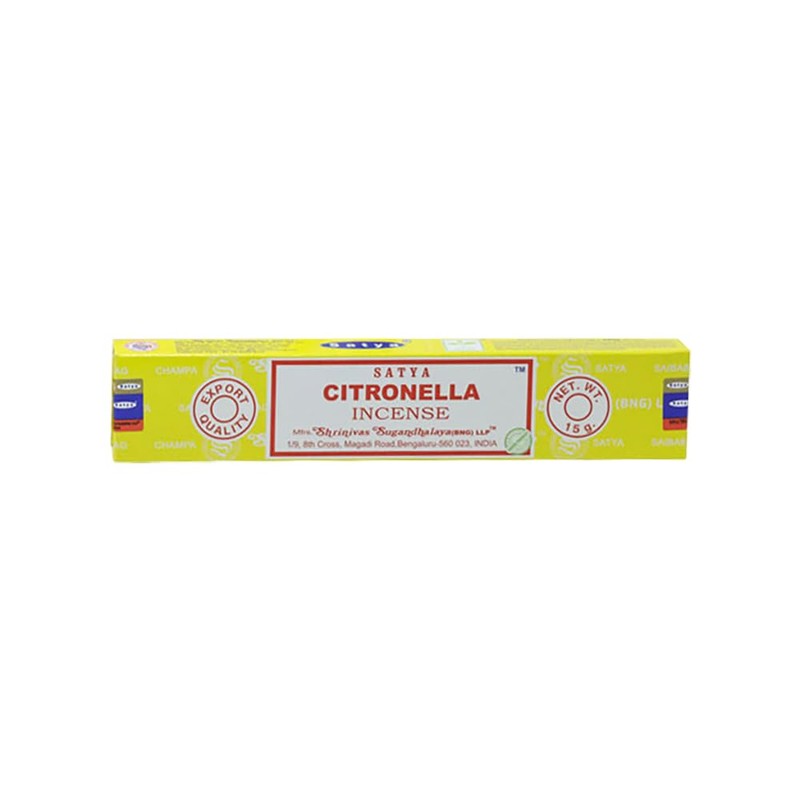 Satya Incense Sticks, 12 Packs x 15g, Citronella