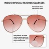SOPHILY 3 Pack Bifocal Reading Sunglasses for Women Men, Aviator