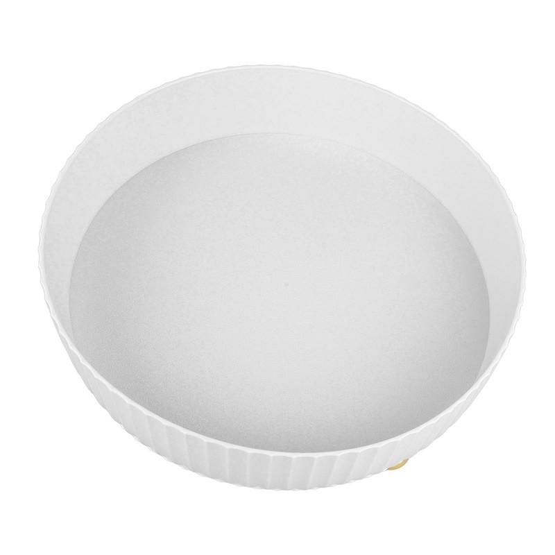 Rotatable Storage Tray Plastic Large Capacity Rotating Organizer Tray Desktop