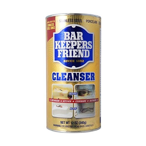 Bar Keepers Friend All-Purpose Cleaner & Polish 12 oz (Pack of 3)