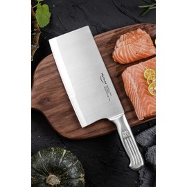 Mituer Meat Cleaver 7 inch Butcher Knife - Stainless Steel Chinese Chef Knife - Cleaver Knife for Restaurants and Home