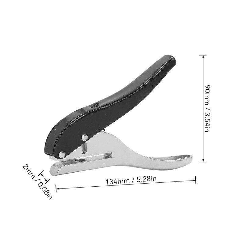 8mm Single Hole Punch Heavy Duty Handheld Puncher Portable Punching