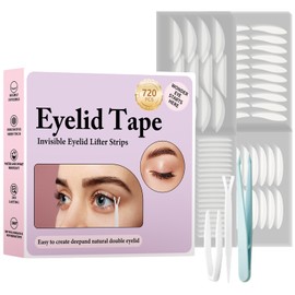 720PCS Invisible Eyelid Tape - Eyelid Lifter Strips - Eyelid Tape for Hooded Eyes Invisible, Instantly lifts loose Skin Around The Eyes Without Surgery, Creating Deep, Natural-looking Eyelids Easily