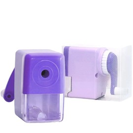 Manual Color Pencil Purple Small Sharpener Handheld for Kids for Colored Pencils