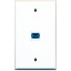 RiteAV - 1 Port SC Fiber Singlemode Simplex Wall Plate