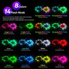 Light Up Dog Leash with Collar 2-in-1, 14 LED Modes
