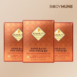 (바디뮨)프리미엄 카무트 효소 100만 역가 (3개월분) 3g x 30포 (Bodymune) Premium Kamut Enzyme 1 Million Potency (3 Month Supply) 3g x 30 Packets