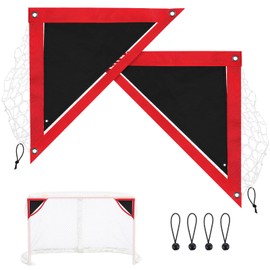 Hiboom 2 Pack Lacrosse Goal Targets Shooting Corner Targets for Lacrosse Practice and Training Aids