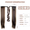 Ponytail 60 cm Long Straight Wrapped Extension Synthetic Hair Extension