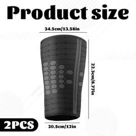 2Pcs Thigh Support,Thigh Compression Sleeve for Men Women,Breathable Elastic Hamstring Compression Sleeve, Anti Slip Thigh Brace Wrap for Muscle Workouts Sports Exercise Gym Running