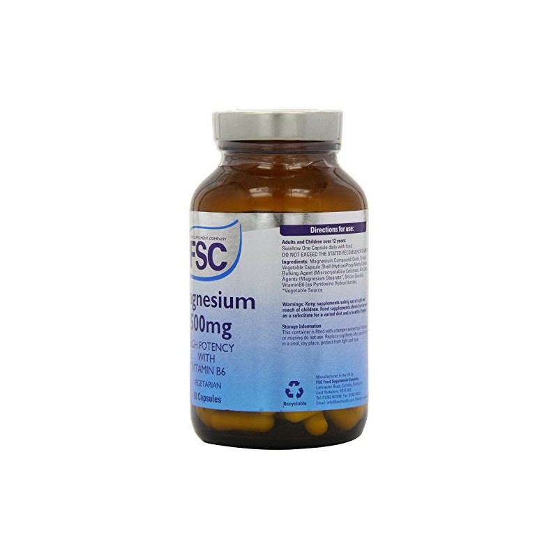 (2 Pack) - FSC - Magnesium 500mg | 90's |