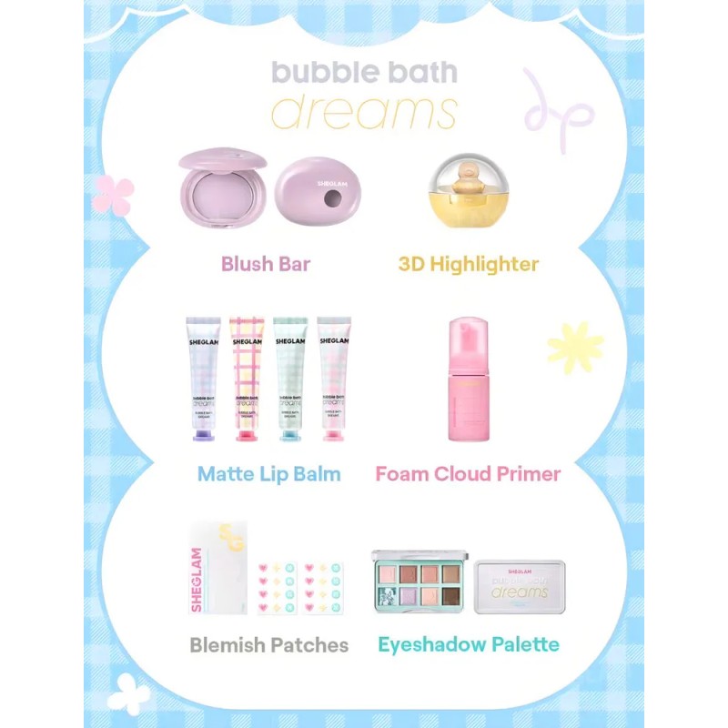 Colección Maquillaje Bubble Bath Dreams Sheglam