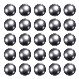 HARFINGTON 60pcs Precision Balls 10mm Diameter Carbon Steel Ball for Bearings, Silver
