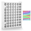 Mekueeex Minimalist 63 Holes Craft Paint Storage Organizer, Thick PVC