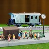 60 Pieces Standing Sitting Passenger Figurine Painted Figure Model Train