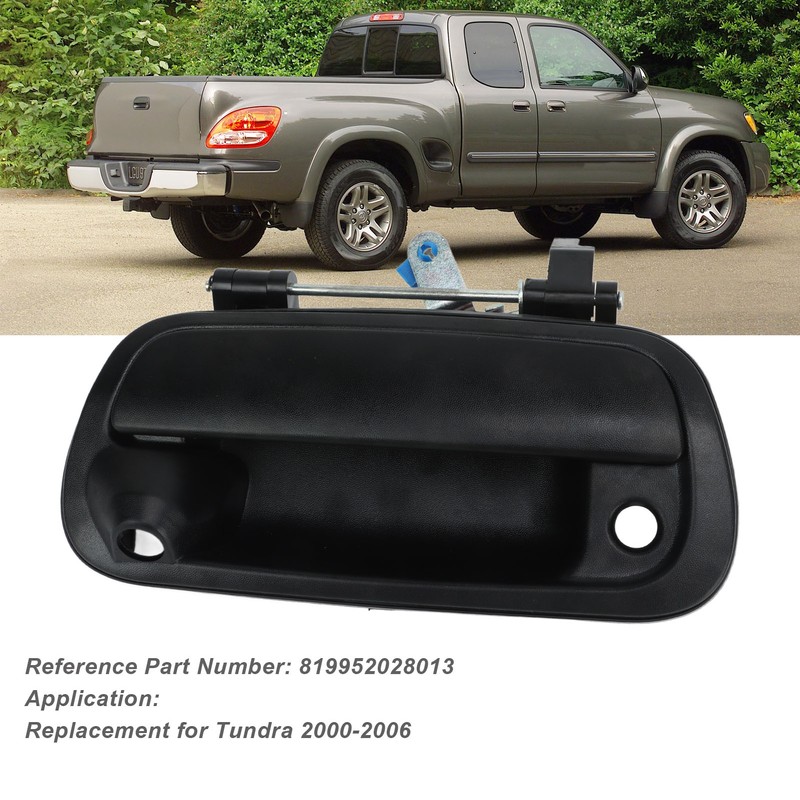 Rear Tailgate Door Handle 819952028013 Primed Black Comfortable Grasp Replacement