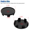 UHANBUT 4PCS Car Wheel Center Caps, ABS Snap-in Rim Center
