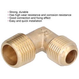 Air Compressor Elbow, Brass 90 Degree Male Pipe to Female Pipe Connect Fittings, Pump Head 1100W/1500W Elbow Compressor Air Pump Accessories Copper Elbow