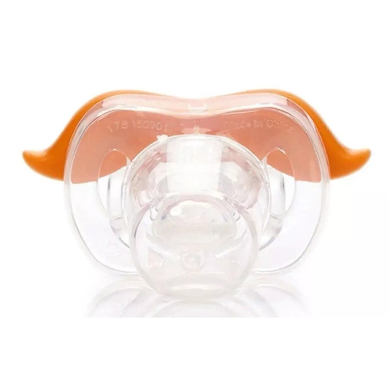 Mustachifier The Gentleman Ginger Mustache Pacifier Funny Baby Silicone Binkie