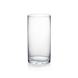 WGVI Quality Thick Weighted Clear Cylinder Glass Vases, 4" W x 8" H, Flower Arrangement Floating Candle Holders Wedding Centerpieces Terrarium Planter Floral Pen Brush Storage Container, 1 Piece