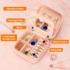 LETURE Travel Jewelry Case Small Jewelry Box Jewelry Organizer with