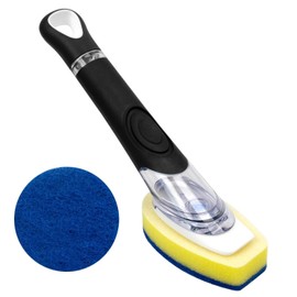 CELOX Soap Dispensing Sponge, Dish Wand with Soap Dispenser for Pans, Pots, Sink Cleaning