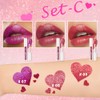 AMY'S DIARY 3Pcs Glitter Liquid Lipstick Set – Violet Purple,