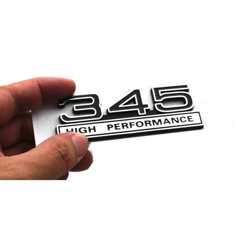 2pcs 345 5.7 Liter High Performance Engine Emblems Badge 3D