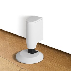 Tope magnético para puerta, tope de puerta retráctil con base de extensión de 0.4 pulgadas (0.394 in), cierre magnético de puerta adhesivo, soporte de