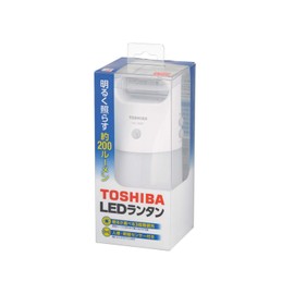 Toshiba LKL-3000(W) LED Lantern with Sensor, Waterproof Performance (JIS IPX4), 3-Stage Switching Function, Motion Sensor, Light and Dark Sensor