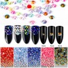 OEMOO 3000pcs Flatback Rhinestones for Crafts,Black AB Crystals Rhinestone,Resin Flatback