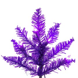 Vickerman 2' x 20" Purple Artificial Christmas Tree with 50 Purple LED Lights.
