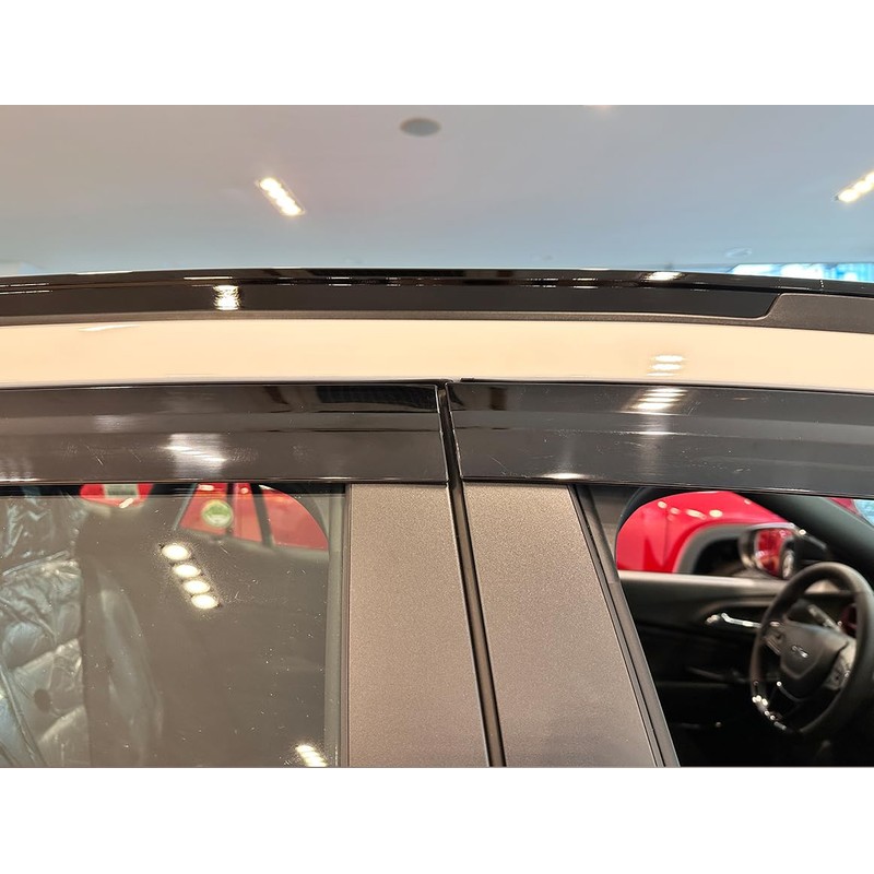 AUTOCLOVER Smoked Window Visor Sun Rain Vent Guard 4p for