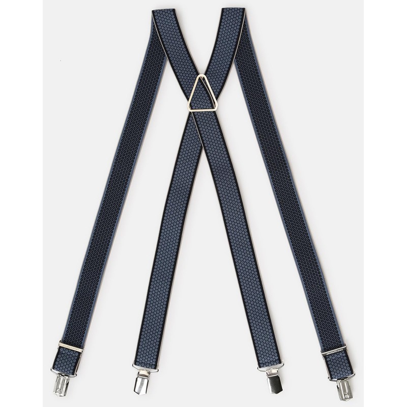 Lloyd Braces 35 mm Patterned 2-Stripes Crossed Metal Cross Size