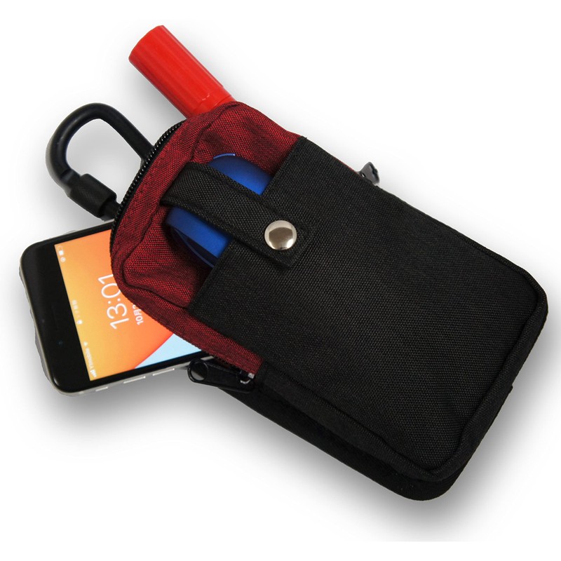 Kawadomi Seisakusho WK-03RD Multi-functional Work Pouch, 2-Way Attachment Belt Loop,