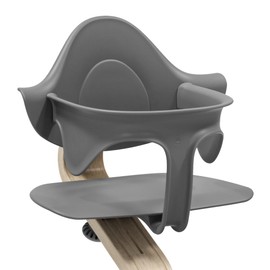Stokke Nomi Baby Set, Grey - Provides Side & Back Support While Baby Learns to Sit - Compatible with All Nomi Chairs