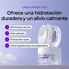 IZEZE Hyper CGA Cica Cream Acne Prone Moisturizer, Blemish, Soothing Cream, Redness Relief for Face, Centella Calming Gel, Korean Skincare for Sensitive Skin, Gentle and Lightweight, 1.69 fl.oz