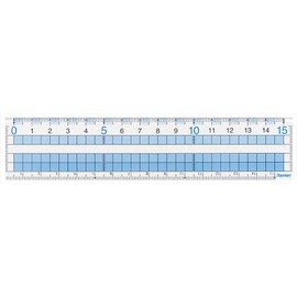 reimei藤井 Easy-to-Read Grid Ruler 15 cm Ruler ajh158