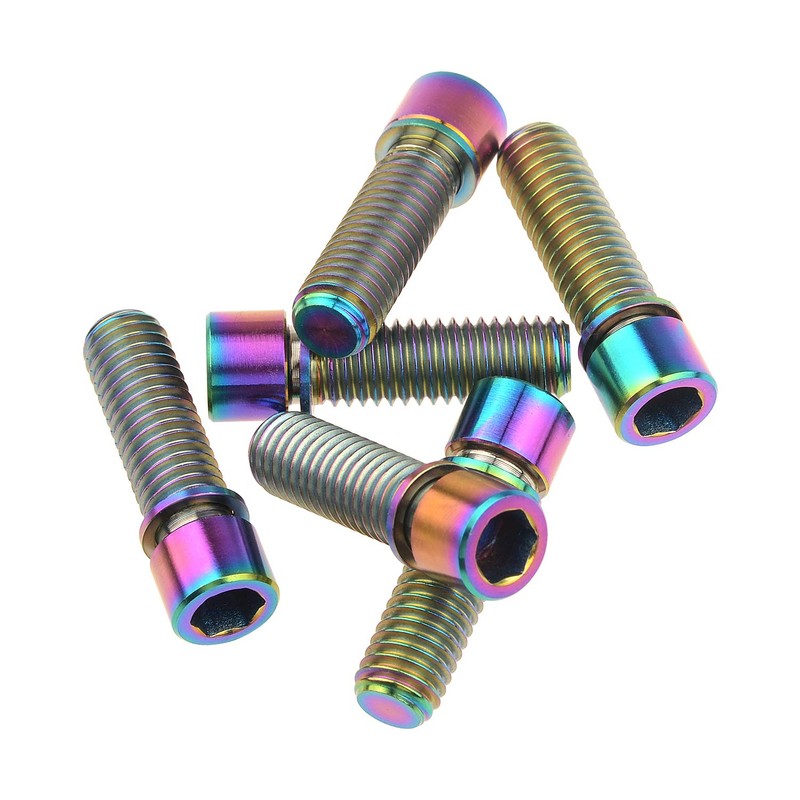 Wanyifa M8 x 25mm Titanium Ti Bolt with Washer for