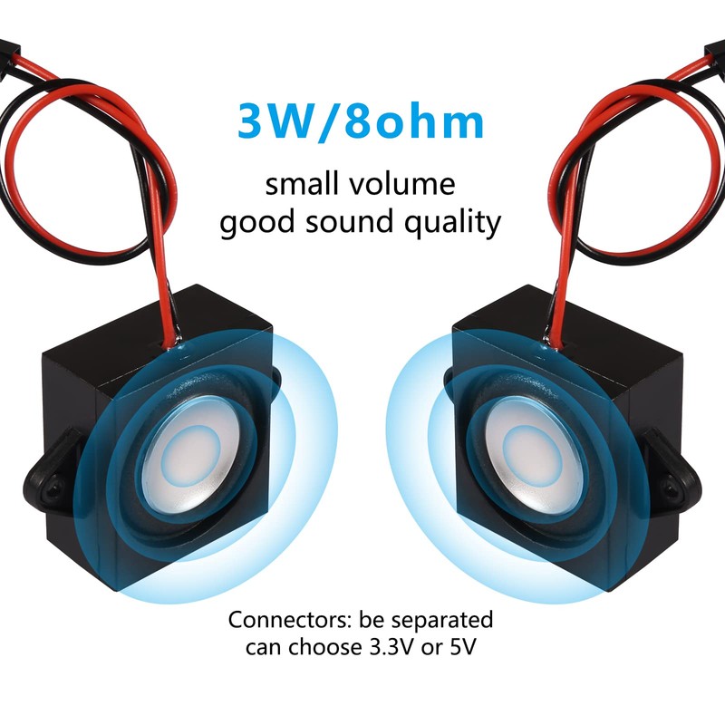 4 x Speakers 3 Watt 8 Ohm Single Cavity Mini